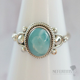 Larimar prsten stříbro Ag 925 62817