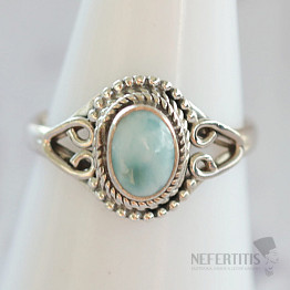 Larimar prsten stříbro Ag 925 64215