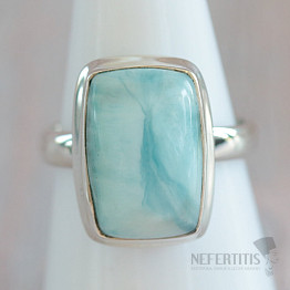 Larimar prsten stříbro Ag 925 LOT393
