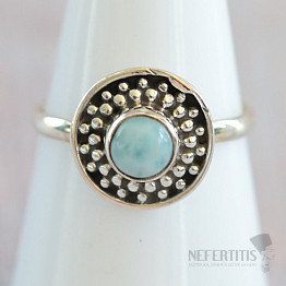 Larimar prsten stříbro Ag 925 MIX152