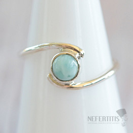 Larimar prsten stříbro Ag 925 MIX18