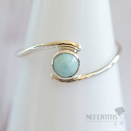 Larimar prsten stříbro Ag 925 MIX25