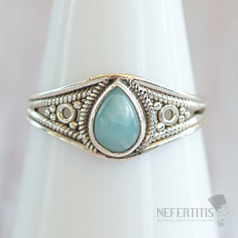 Larimar prsten stříbro Ag 925 MIX97