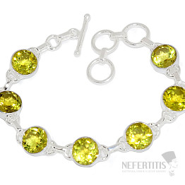 Zitronentopas-Armband Silber Ag 925 B47