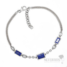 Lapis Lazuli bracelet silver Ag 925 B11