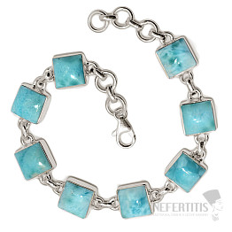 Larimar bracelet silver Ag 925 B525