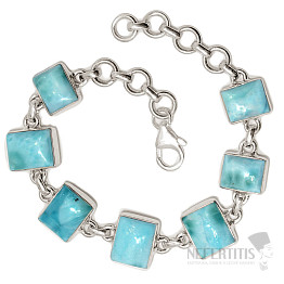 Larimar náramek stříbro Ag 925 B536