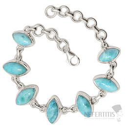 Larimar bracelet silver Ag 925 B546