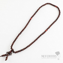Japa Mala Halskette aus rotem Holz