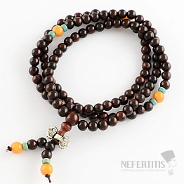 Japa Mala Rosewood Halskette mit Dorje