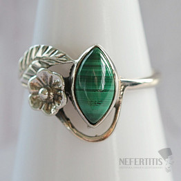Malachite ring silver Ag 925 45528