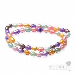 Fröhliche Armbänder für Mutter und Tochter aus farbigen Perlen Variante II