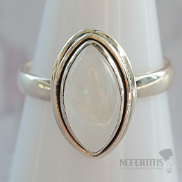 Moonstone rainbow ring silver Ag 925 44682