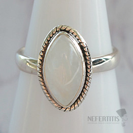 Moonstone rainbow ring silver Ag 925 44713