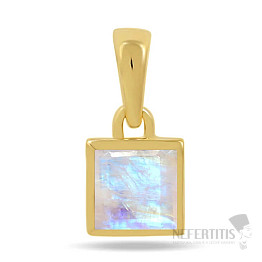 Silver pendant with moonstone CB-P707G-RM