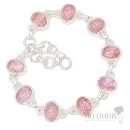 Morganite bracelet silver Ag 925 B12