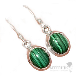 Malachit-Ohrringe Silber Ag 925 E1856