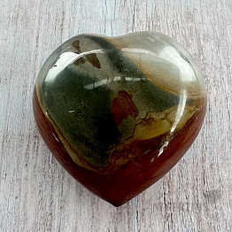 Jasper polychrome heart Madagascar 14