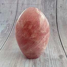 Rosenquarz poliertes Freiform-Madagaskar 6
