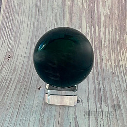 Obsidian black celestial eye sphere Mexico 5