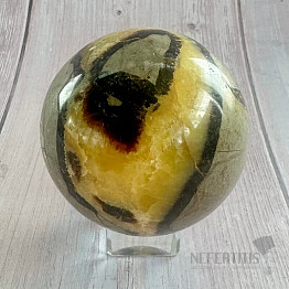 Septaria polierte Kugel Madagaskar 23