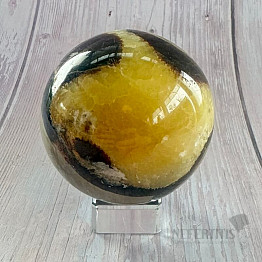 Septaria polished ball Madagascar 26