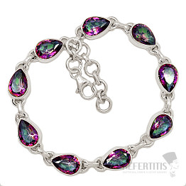 Topaz mystic bracelet silver Ag 925 B330