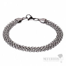 Elegantes Armband Kabelgeflecht Edelstahl 23 cm