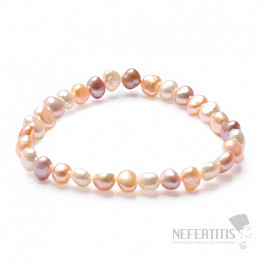 Náramek z barevných perel elastický