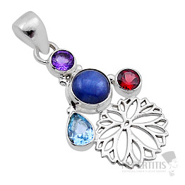 Kyanite silver pendant Ag 925 51661