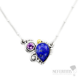 Lapislazuli Collier Silber Ag 925 89668