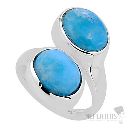 Larimar prsten stříbro Ag 925 54873