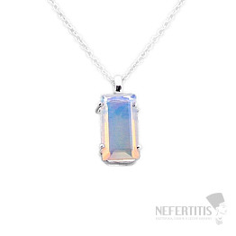 Opal Äthiopische Halskette Silber Ag 925 43498