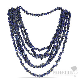 Lapis lazuli náhrdelník sekaný pětiřadý