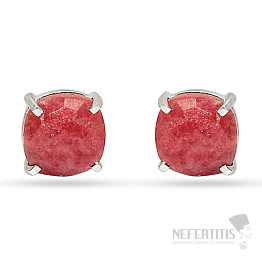 Rhodonite earrings silver Ag 925 ND-E105R