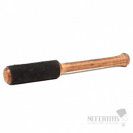 Palička dřevěná s černým semišem ke zpívajícím miskám 15 cm