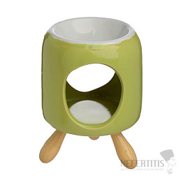 Aromalampe aus Keramik, grüner Zylinder