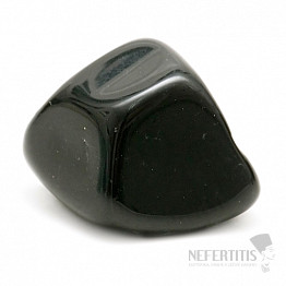 Getrommelter schwarzer Obsidian