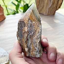 Onyx modrý surový leštěná špice 5