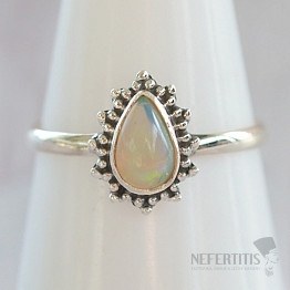 Ethiopian opal ring silver Ag 925 45847