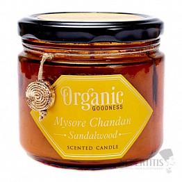 Organic Goodness Sandalwood Luxus-Duftkerze 200 g