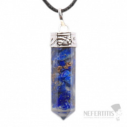 Orgonit přívěsek krystal s lapisem lazuli