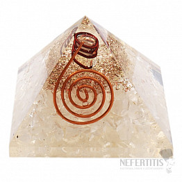 Orgonitpyramide mit Kristall und Kristallkristall