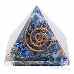 Orgonitpyramide mit Lapislazuli