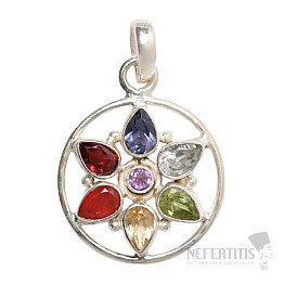 Stern im Kreis Chakra-Anhänger Ag 925 limitierte Kollektion II