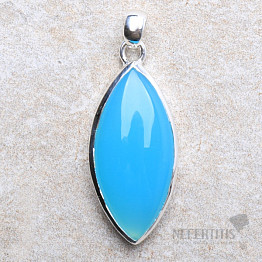 Chalcedon Paraiba přívěsek stříbro Ag 925 P13