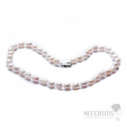 Dámský perlový náhrdelník bílé perly 10 mm