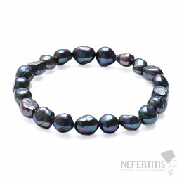 Damenperlenarmband schwarze Perle 10 mm