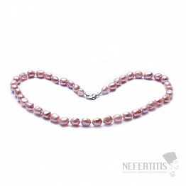 Dámsky perlový náhrdelník slivkovej perly 10 mm