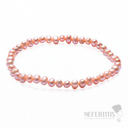 Dámský perlový náramek švestkové perly 5 mm